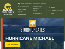 Tablet Screenshot of floridastateparks.org